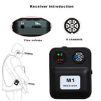 M1 Portable Wireless Monitoring Receiver with Wired Earphones, M1
