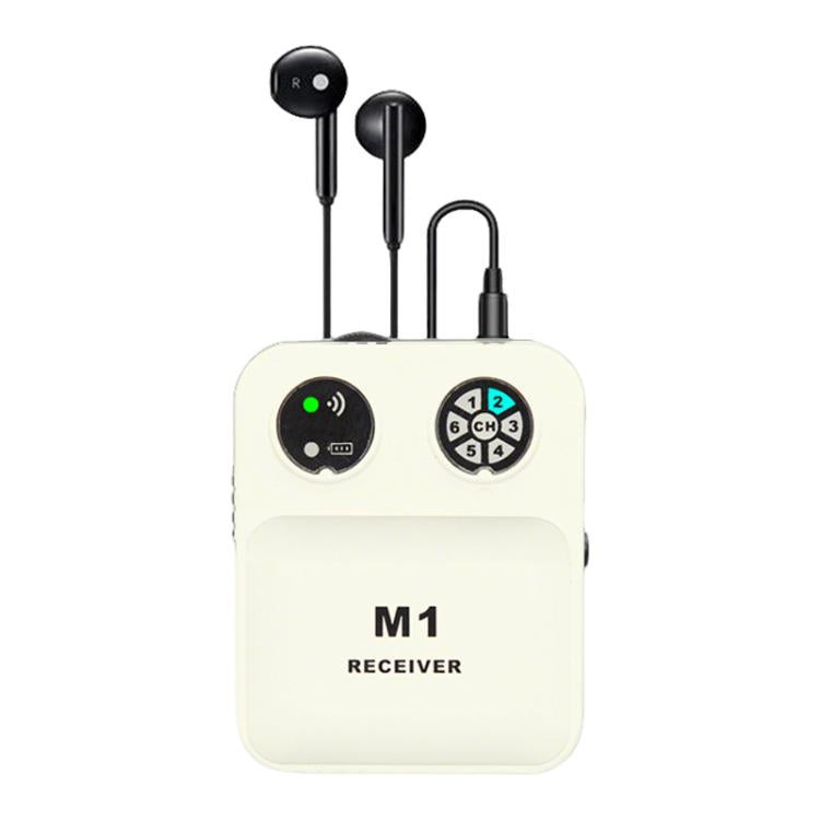 M1 Portable Wireless Monitoring Receiver with Wired Earphones, M1