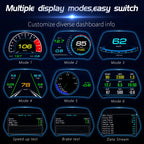 P19 Car HUD Head-up Display GPS Speed Meter Car OBD2 Fault Elimination Code, P19