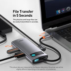 Baseus Metallic Glow Series CAHUB-CY0G 4 in 1 Multifunctional Type-C HUB Docking Station