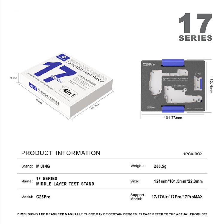 Mijing C25Pro Motherboard Layered Testing Fixture For iPhone 17 Series