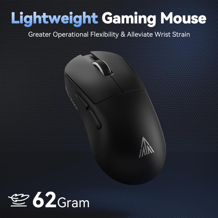 SOLAKAKA SM822 Tri-Mode 24000DPI 1000Hz Wireless Gaming Mouse with RGB Charging Dock