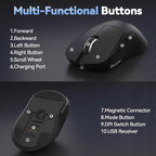 SOLAKAKA SM822 Tri-Mode 24000DPI 1000Hz Wireless Gaming Mouse with RGB Charging Dock