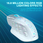 SOLAKAKA SM809 Honeycomb RGB Wired MMO Mouse