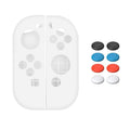 XDcase 1 Pair Soft Silicone Protective Case & Joystick Caps Set, For Nintendo Switch / Switch OLED Joy-Con