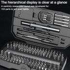 153 in 1 Long Endurance Three-speed Adjustment Electric Screwdriver Set, 153 in 1