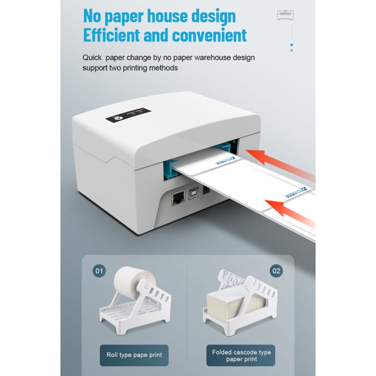 76x130 Single Paper Waybill Express Bill Label Printer, USB + Bluetooth Version,, USB + Bluetooth Version, EU Plug, USB + Bluetooth Version, US Plug, USB + Bluetooth Version, UK Plug