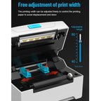 76x130 Single Paper Waybill Express Bill Label Printer, USB + Bluetooth Version,, USB + Bluetooth Version, EU Plug, USB + Bluetooth Version, US Plug, USB + Bluetooth Version, UK Plug