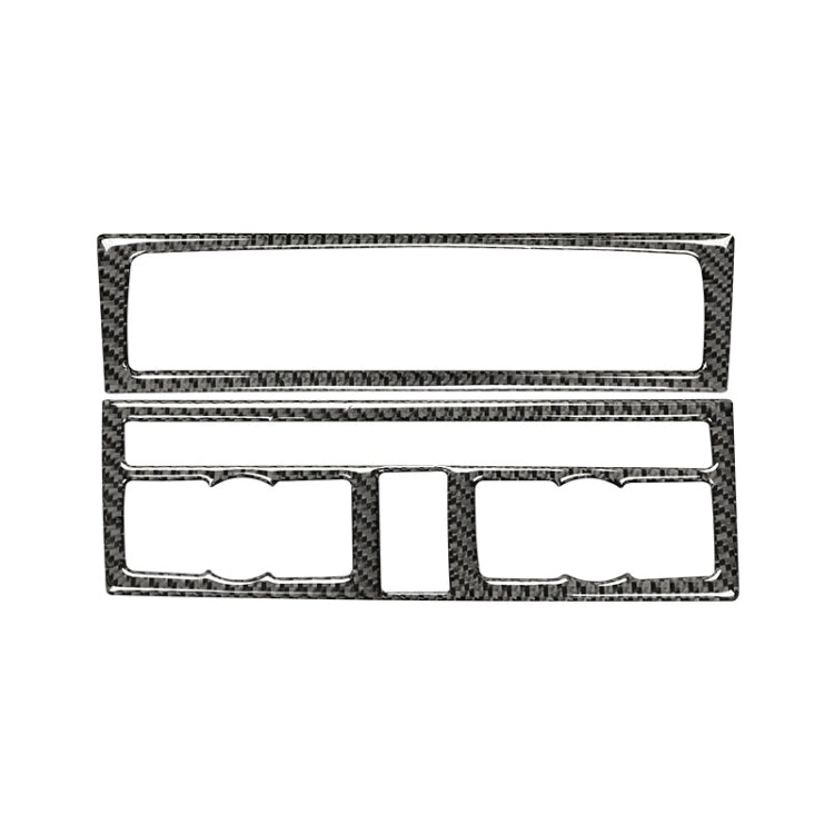 Car Carbon Fiber Air Conditioning Adjustment Panel Decorative Sticker for Audi Q7 2008-2015, Left and Right Drive Universal, Air Conditioning Adjustment