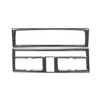 Car Carbon Fiber Air Conditioning Adjustment Panel Decorative Sticker for Audi Q7 2008-2015, Left and Right Drive Universal, Air Conditioning Adjustment