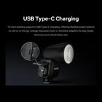 Godox V1 Mid TTL Li-ion Round Head Camera Flash, For Canon, For Nikon, For Sony, For FUJIFILM, For Olympus