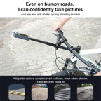 Aluminum Quick-Adjust Bicycle Extension Bar Mount, Phone Clamp Kit, Handlebar Tube Kit, Tube with Phone Clamp + Stick, Stick Tube Phone Clamp Combo Set