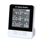 DA10 6-in-1 Smart Air Quality Monitor with 2.8-inch LCD Screen