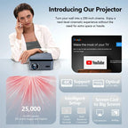 AUN A45 Pro 1080P Android ATV OS Smart Projector, EU Plug, US Plug, UK Plug, AU Plug