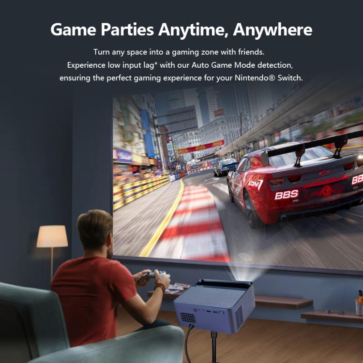 AUN A45 Pro 1080P Android ATV OS Smart Projector, EU Plug, US Plug, UK Plug, AU Plug
