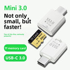 Type-C to TF Card Mini Super Speed USB3.0 Card Reader, Type-C to TF Card