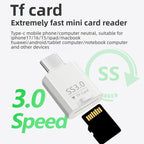 Type-C to TF Card Mini Super Speed USB3.0 Card Reader, Type-C to TF Card