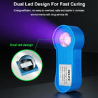 RELIFE RL-014F Rechargeable 395nm Dual LEDs Band Mini UV Curing Lamp