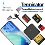 USB, Type-C, 8 Pin to USB-A, Type-C, TF, SD, MS, CF Card Multifunctional Card Reader HUB Docking, USB, Type-C, 8 Pin to USB-A, Type-C, TF, SD, MS, CF Card