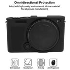 Litchi Texture Soft Silicone Camera Protective Case, For Panasonic LUMIX S9