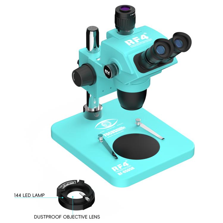 RF4 RF-6565R 6.5-65X Synchronous Zoom Trinocular Stereo Microscope, RF-6565R
