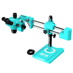 RF4 RF-6565Pro3 6.5-65X Synchronous Zoom Trinocular Stereo Microscope with Double-arm Boom Stand, RF-6565Pro3