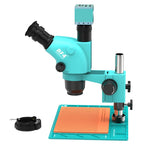 RF4 RF-6565-PO4-4K 6.5X-65X Trinocular Stereo Zoom Microscope with  with 4K Ultra HD Camera & PO4 Base, RF-6565-PO4-4K
