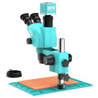 RF4 RF-6565-PO4-4K 6.5X-65X Trinocular Stereo Zoom Microscope with  with 4K Ultra HD Camera & PO4 Base, RF-6565-PO4-4K