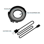 RF4 OK-9 Adjustable 144pcs LED Ring Light for Binocular / Trinocular Stereo Microscope, OK-9