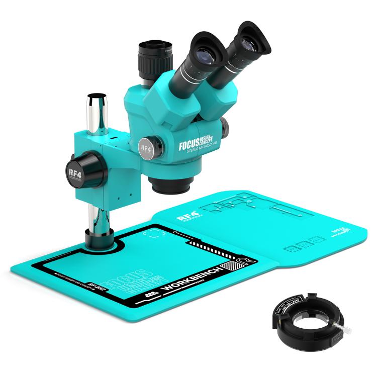 RF4 RF-55PM-B52 6.5-55X Synchronous Zoom Trinocular Stereo Microscope, RF-55PM-B52