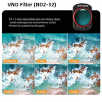 For DJI OSMO Pocket 3 Sunnylife Camera Lens Magnetic Metal Filter, MCUV, CPL, ND8, ND16, ND32, ND64, Black Mist 1/4, 3 in 1 Shadow Filter Set, 3 in 1 Portrait Filter Set, 3 in 1 CPL ND8/16, 3 in 1 Protective Filter Set, 4 in 1 ND8/16/32/64             ...