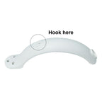 Electric Scooter Front and Rear Mudguards with Hooks and White Screw Plugs, For Xiaomi Mijia M365