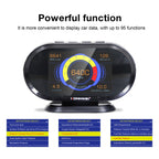 KONNWEI KW206 2 in 1 OBDII / EOBD12V Car Fault Scanner + 3.5 inch LCD Monitor, KW206