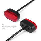 Electric Scooter Rear Fender Light Cover with Screws, For Xiaomi Mijia M365