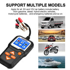 KONNWEI KW650 6V- 12V Car Motorcycle Battery Lawn Mower Detector with 2.4 inch Color Display & Waveform Graph, KW650