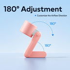 Y38 199-Level Smart Digital Display Sliding Adjustment Mini Tri-Fold Handheld Cooling Fan