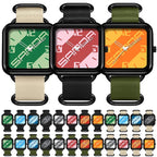 SANDA 3261 Colorful Casual 5ATM Water-Resistant Student Quartz Watch, Nylon Beige, Nylon Black, Nylon Green