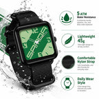 SANDA 3261 Colorful Casual 5ATM Water-Resistant Student Quartz Watch, Nylon Beige, Nylon Black, Nylon Green