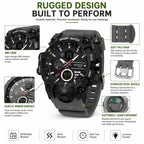 SANDA 9094 Multifunctional Sports 5ATM Waterproof Luminous Electronic Watch