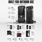 HP288 IP68 Rugged Phone, 2.8 inch, 4000mAh Battery, Network: 2G, BT, FM, SOS, Torch, Russian Keyboard, EU Plug, US Plug, UK Plug, AU Plug
