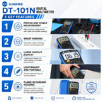 SUNSHINE DT-101N Pocket-Style Auto-Range Smart Precision Multimeter, DT-101N