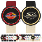 SANDA 3202 Slim Silent 3ATM Waterproof Student Watch with Nylon Strap