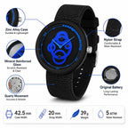 SANDA 3216 Minimalist Style 5ATM Waterproof Student Watch with Nylon Strap