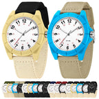 SANDA 6232 Simple 5ATM Waterproof Luminous Watch with Nylon Strap