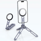 Yesido C231 Portable Folding Aluminum Alloy Tripod Desktop Magnetic Phone Selfie Stick Holder