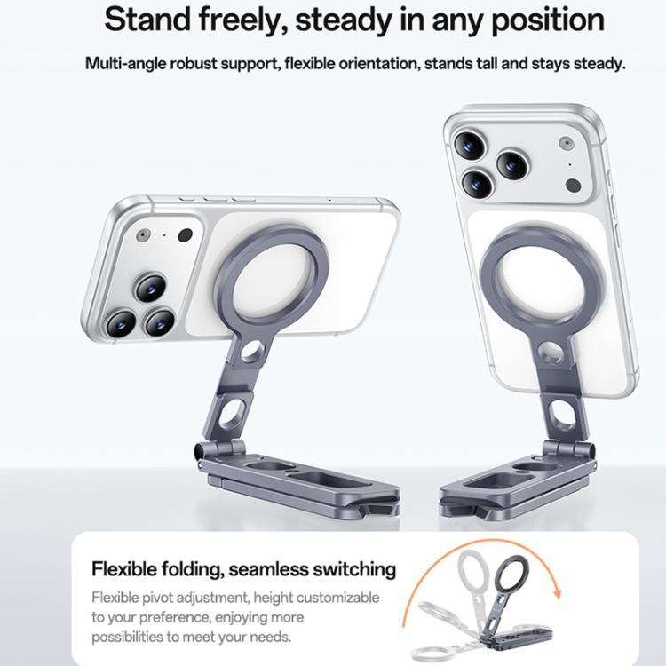 Yesido C231 Portable Folding Aluminum Alloy Tripod Desktop Magnetic Phone Selfie Stick Holder