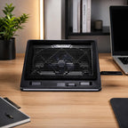 NUOXI C600 Colorful RGB Laptop Cooler Support 8-Level Adjustable Height, Single Fan, Dual Fans