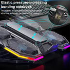 NUOXI F32 6-Level Height Adjustable RGB Laptop Cooler, With Semiconductor Cooling, Without Semiconductor Cooling