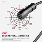 YELANGU MY2-C Type-C Interface Live Broadcast Interview Mobile Phone Lavalier Microphone, Length: 1.5m, MY2-C