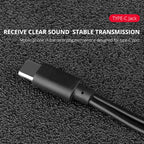 YELANGU MY3 Type-C Interface Live Broadcast Interview Mobile Phone Double Clip Lavalier Microphone, Length: 2.5m, MY3